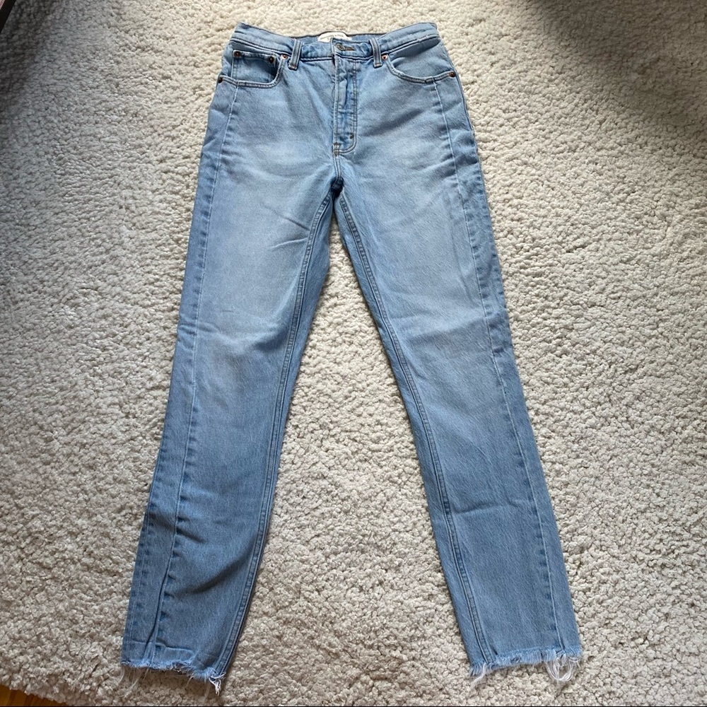 Abercrombie “The Skinny” High-Rise Light Wash Jean